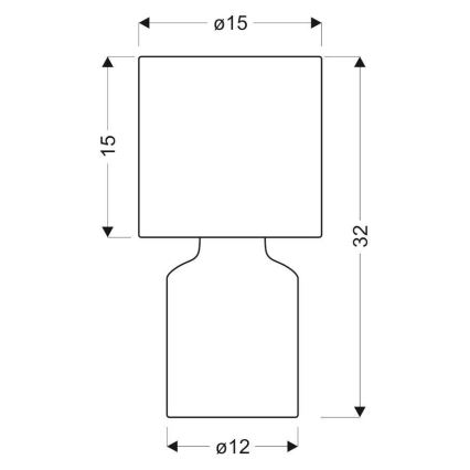 Επιτραπέζια λάμπα INER 1xE14/40W/230V ροζ