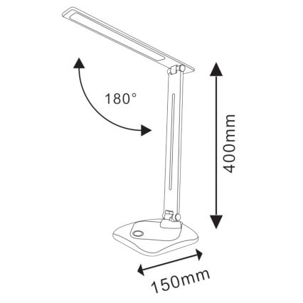 Επιτραπέζια λάμπα LED TOLEDO LED/8W/230V 3000-6500K