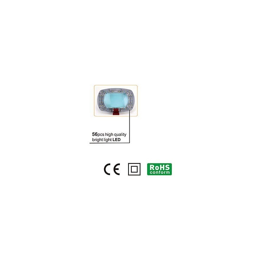 Επιτραπέζια λάμπα LED με μεγενθυντκό φακό LED/7W/230V 6500K λευκό