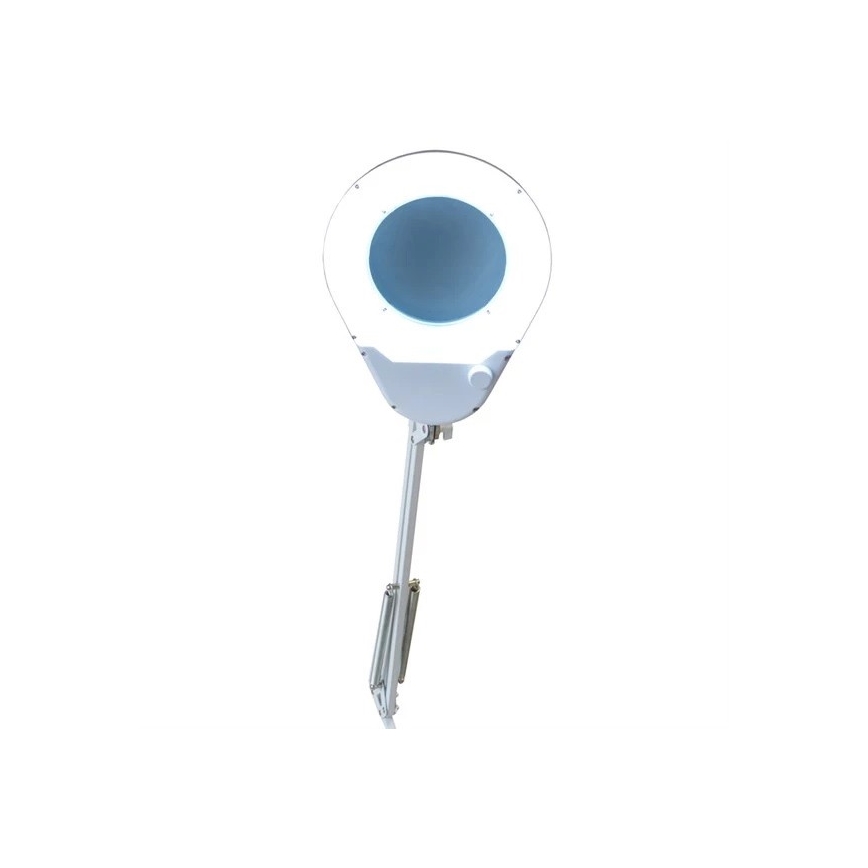 Επιτραπέζια λάμπα LED με μεγενθυντκό φακό LED/9W/230V λευκό/γυαλιστερό χρώμιο