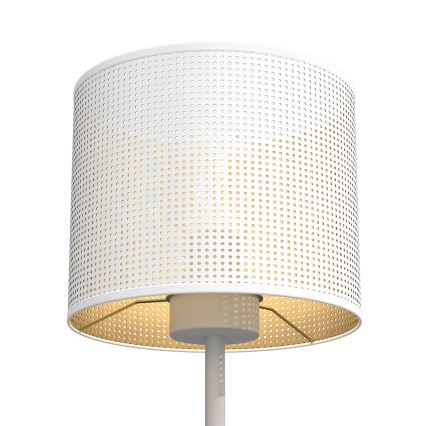 Επιτραπέζια λάμπα LOFT SHADE 1xE27/60W/230V διάμετρος 18 cm λευκό/χρυσαφί