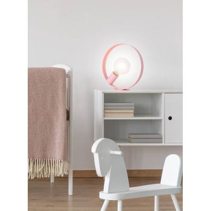Επιτραπέζια λάμπα NEXO 1xE27/40W/230V ροζ