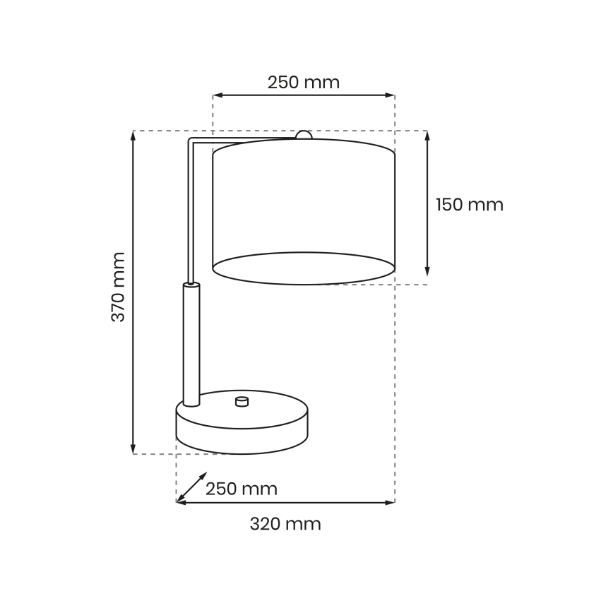 Επιτραπέζια λάμπα ULTIMO 1xE27/6W/230V λευκό