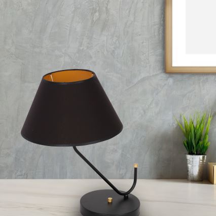 Επιτραπέζια λάμπα VICTORIA 1xE27/60W/230V μαύρο