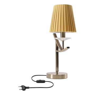 Επιτραπέζια Λάμπα VITORIA 1xE14/40W/230V κίτρινη/μπρούτζος