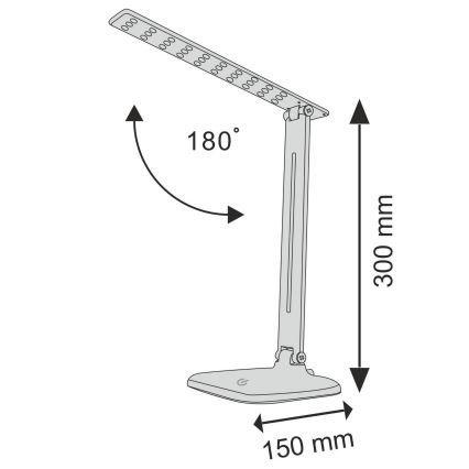 Επιτραπέζια λάμπα αφής dimming LED JOWI LED/8W/230V λευκό