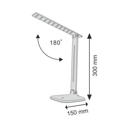 Επιτραπέζια λάμπα αφής dimming LED JOWI LED/8W/230V μαύρο