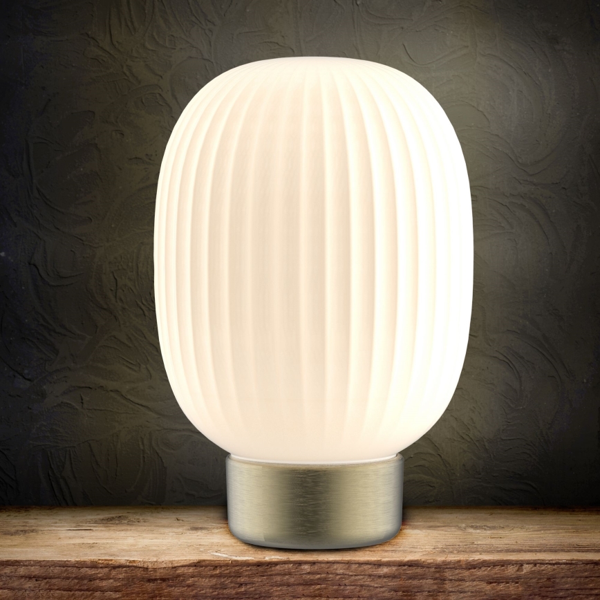 Επιτραπέζια λάμπα αφής dimming LED LATTE LED/1,8W/5V USB 2000 mAh χρυσό/λευκό