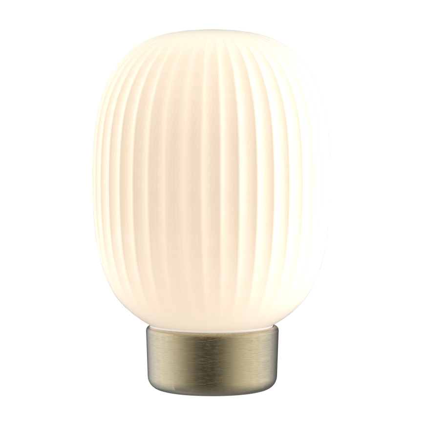 Επιτραπέζια λάμπα αφής dimming LED LATTE LED/1,8W/5V USB 2000 mAh χρυσό/λευκό