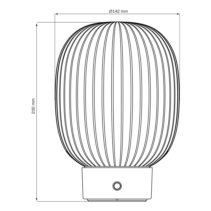 Επιτραπέζια λάμπα αφής dimming LED LATTE LED/1,8W/5V USB 2000 mAh χρυσό/λευκό