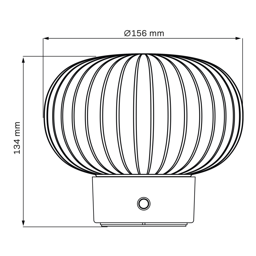 Επιτραπέζια λάμπα αφής dimming LED LATTE LED/1,8W/5V USB 2000 mAh ματ χρώμιο/λευκό