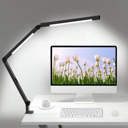 LED Dimming αφής εύκαμπτο Επιτραπέζιο φωτιστικό POINTIQ LED/12W/230V 3000/4000/5000/6500K CRI 92 μαύρο