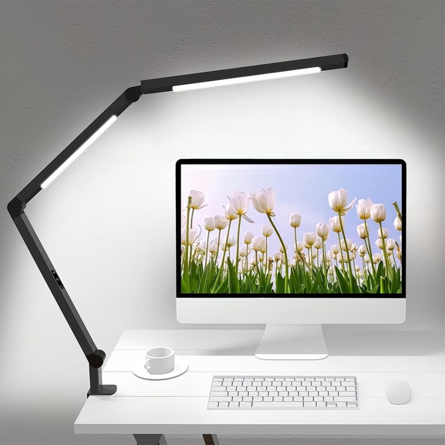 LED Dimming αφής εύκαμπτο Επιτραπέζιο φωτιστικό POINTIQ LED/12W/230V 3000/4000/5000/6500K CRI 92 μαύρο