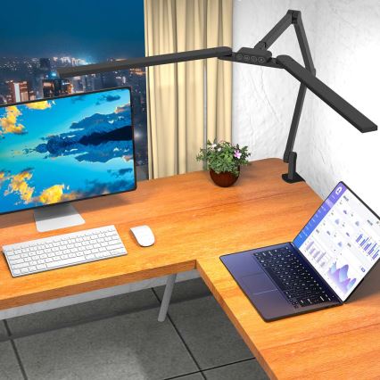 LED Dimming αφής εύκαμπτο Επιτραπέζιο φωτιστικό POINTIQ LED/24W/230V 3000-6500K CRI 92 μαύρο