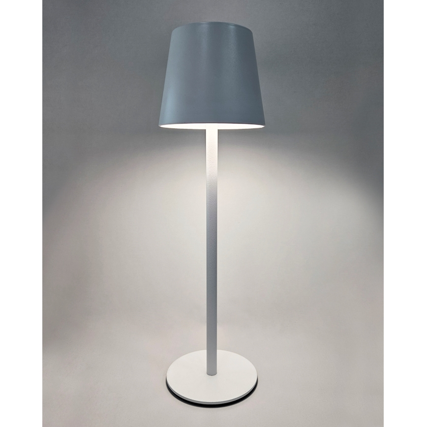 Επιτραπέζια λάμπα αφής dimming LED LED/5W/5V USB 1200 mAh λευκό