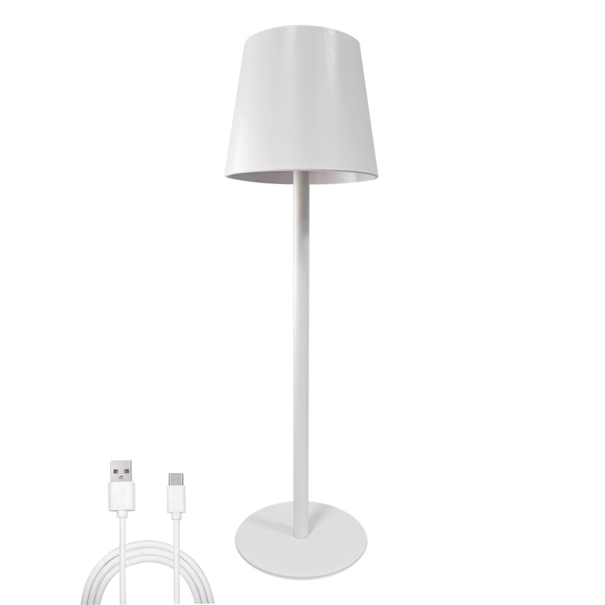 Επιτραπέζια λάμπα αφής dimming LED LED/5W/5V USB 1200 mAh λευκό
