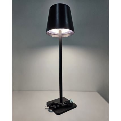 Επιτραπέζια λάμπα αφής dimming LED LED/5W/5V USB 1200 mAh μαύρο