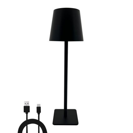 Επιτραπέζια λάμπα αφής dimming LED LED/5W/5V USB 1200 mAh μαύρο