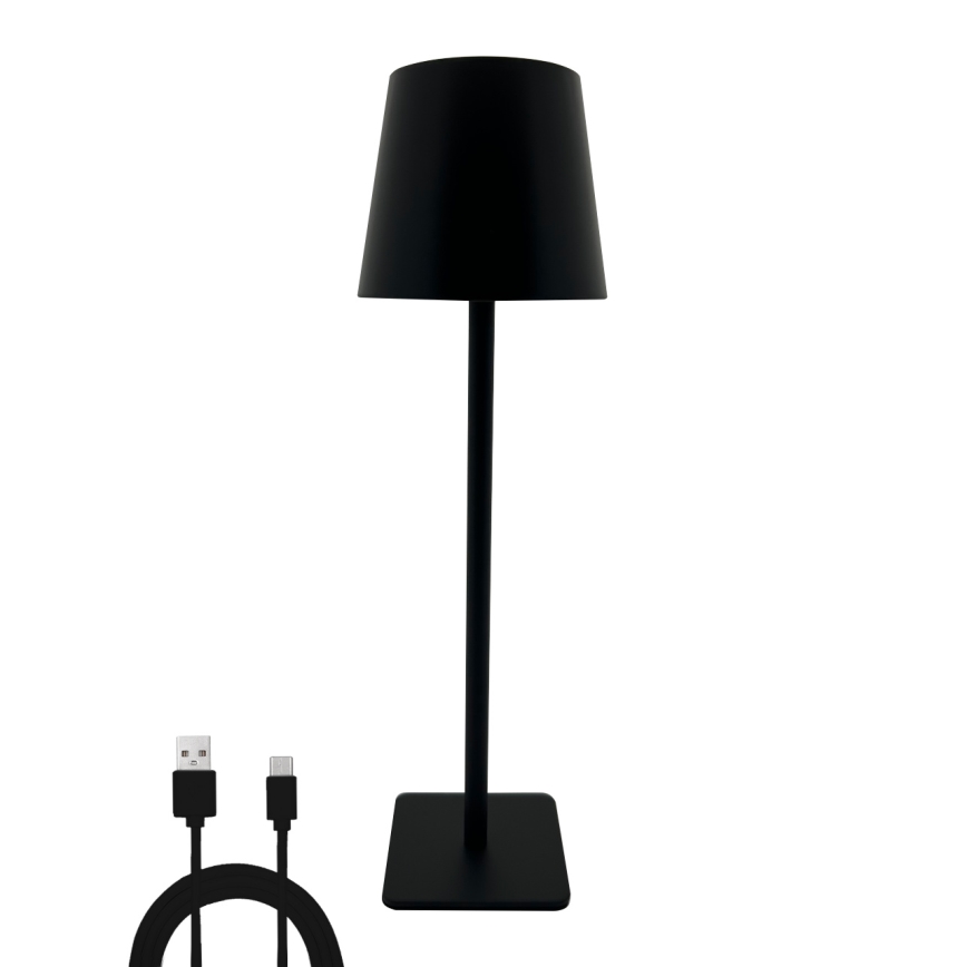 Επιτραπέζια λάμπα αφής dimming LED LED/5W/5V USB 1200 mAh μαύρο