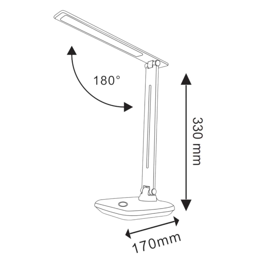 Επιτραπέζια λάμπα αφής dimming LED VINTO LED/8W/230V μαύρο