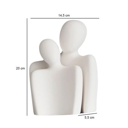 Επιτραπέζιο διακοσμητικό 20x5,5x14,5 cm λευκό