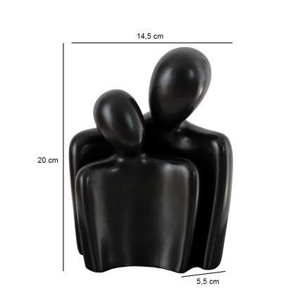 Επιτραπέζιο διακοσμητικό 20x5,5x14,5 cm μαύρο