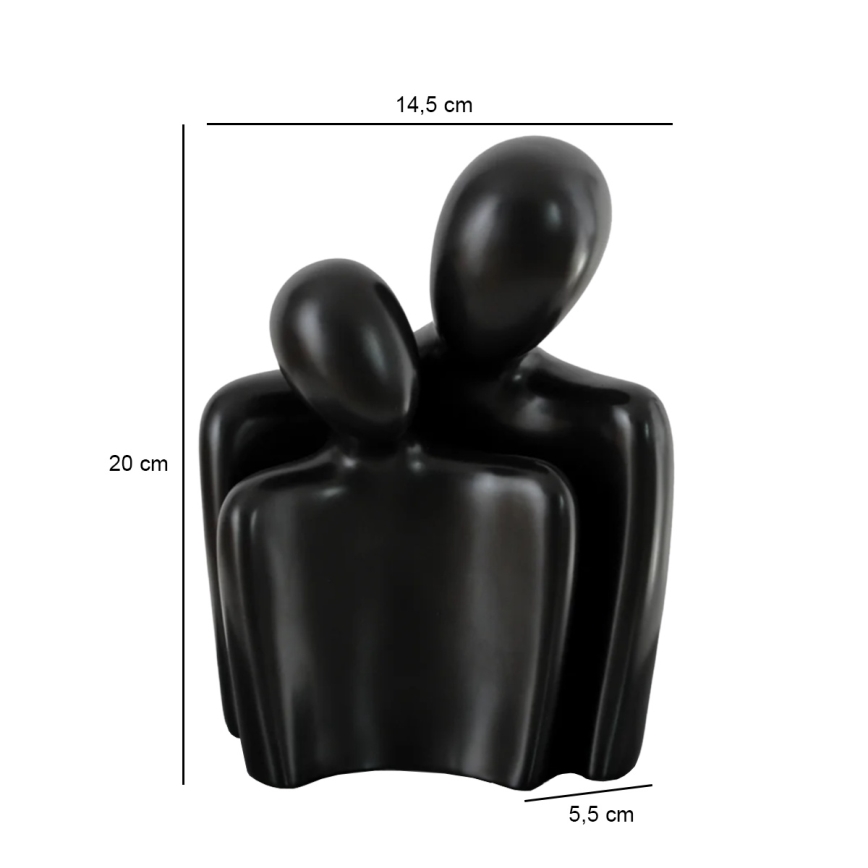 Επιτραπέζιο διακοσμητικό 20x5,5x14,5 cm μαύρο
