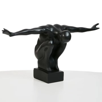 Επιτραπέζιο διακοσμητικό 25x41x20 cm ρητίνη/μαύρο