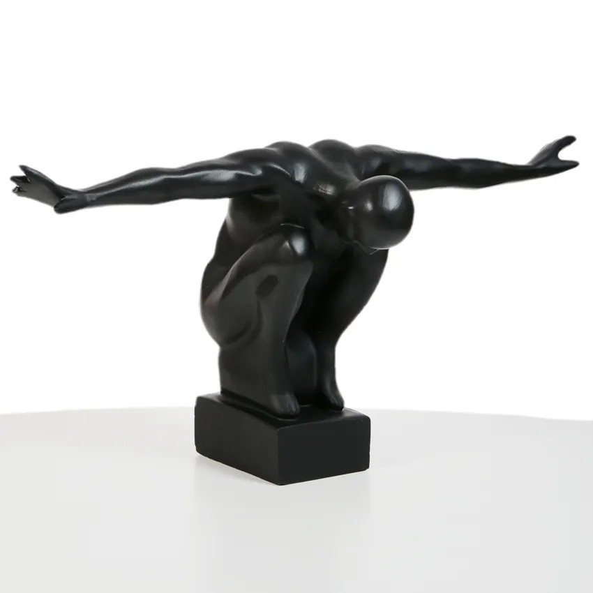 Επιτραπέζιο διακοσμητικό 25x41x20 cm ρητίνη/μαύρο