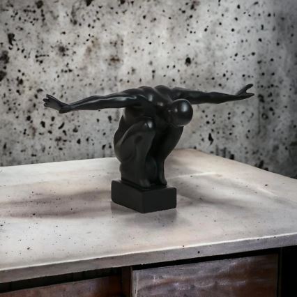 Επιτραπέζιο διακοσμητικό 25x41x20 cm ρητίνη/μαύρο