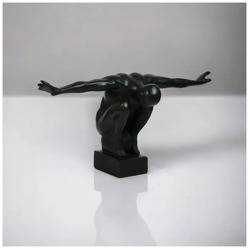 Επιτραπέζιο διακοσμητικό 25x41x20 cm ρητίνη/μαύρο