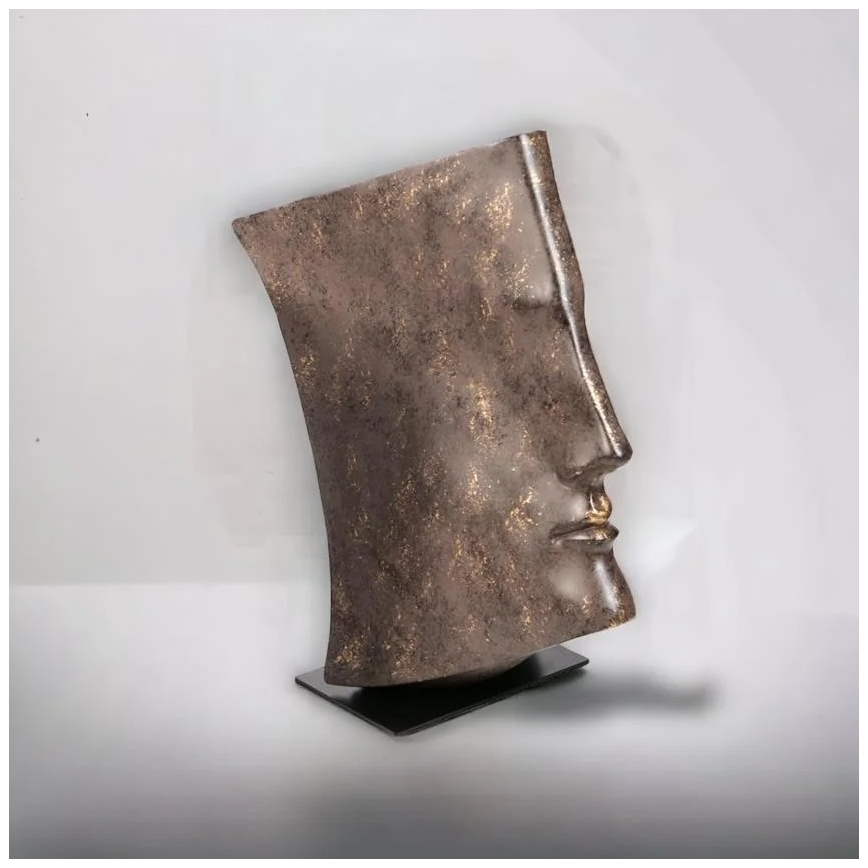 Επιτραπέζιο διακοσμητικό 29x25x17 cm ρητίνη/χάλκινο