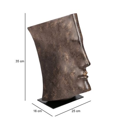 Επιτραπέζιο διακοσμητικό 29x25x17 cm ρητίνη/χάλκινο