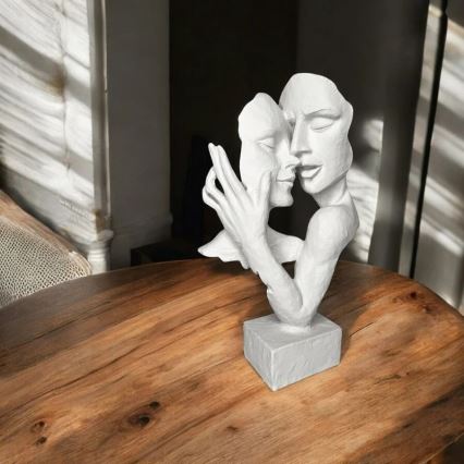 Επιτραπέζιο διακοσμητικό 29x9x17 cm ρητίνη/λευκό