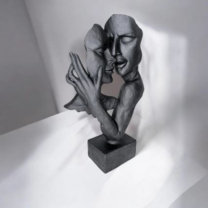 Επιτραπέζιο διακοσμητικό 29x9x17 cm ρητίνη/μαύρο