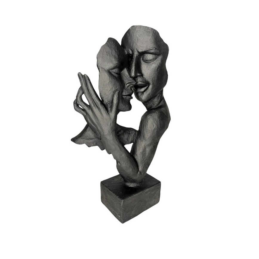 Επιτραπέζιο διακοσμητικό 29x9x17 cm ρητίνη/μαύρο
