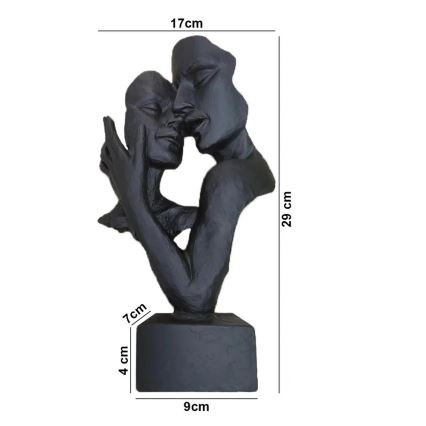 Επιτραπέζιο διακοσμητικό 29x9x17 cm ρητίνη/μαύρο