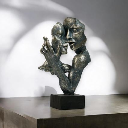 Επιτραπέζιο διακοσμητικό 31,5x9,5x19 cm ρητίνη/πατίνα