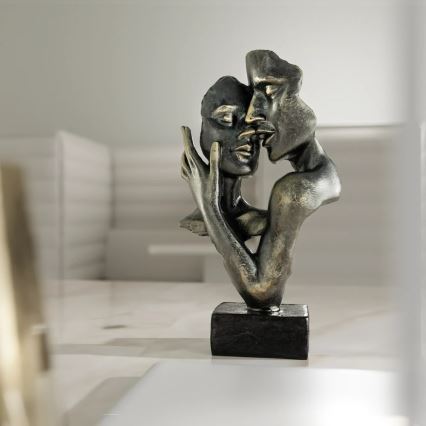 Επιτραπέζιο διακοσμητικό 31,5x9,5x19 cm ρητίνη/πατίνα