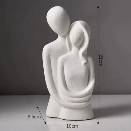 Επιτραπέζιο κεραμικό διακοσμητικό 20x9,5x7,5 cm σε γκρι