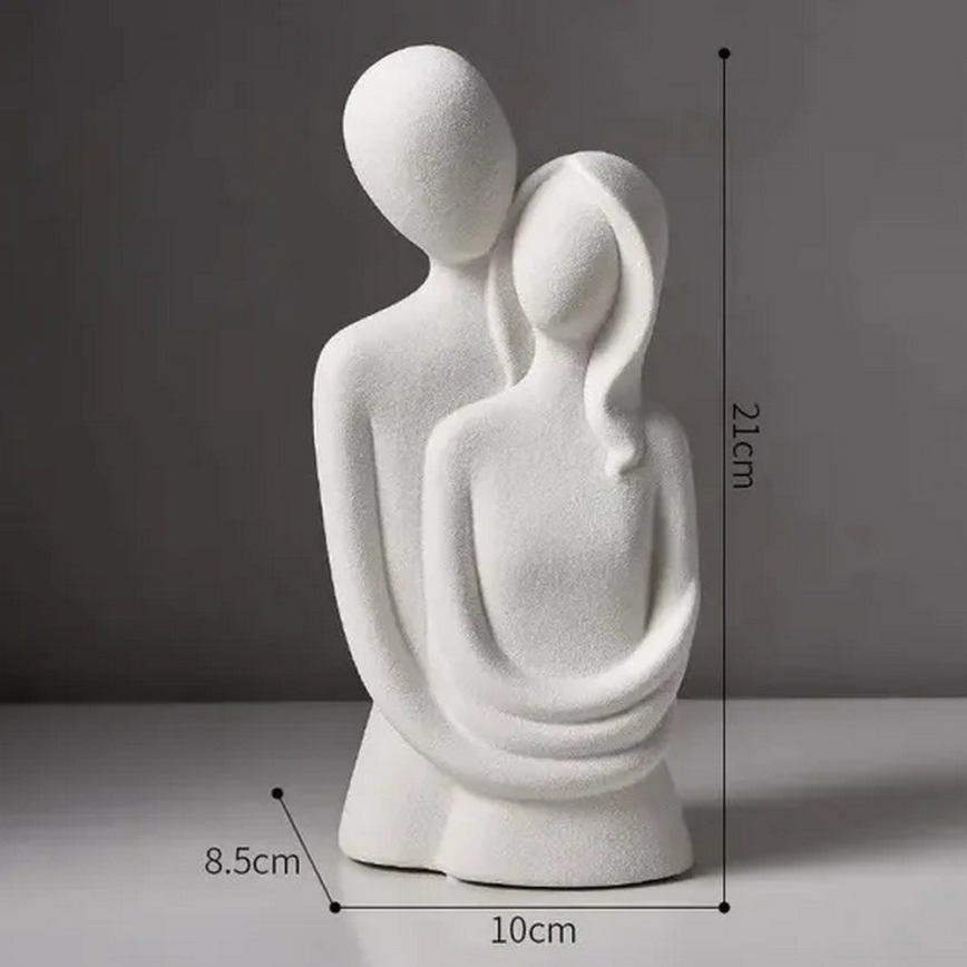 Επιτραπέζιο κεραμικό διακοσμητικό 20x9,5x7,5 cm σε γκρι