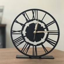 Επιτραπέζιο ρολόι 20 cm 1xAA μαύρο