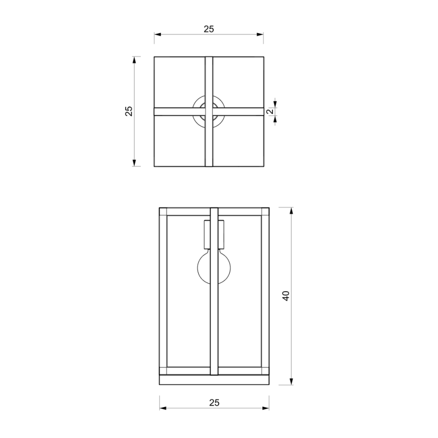 Επιτραπέζιο φωτιστικό ARNOLD 1xE27/60W/230V μαύρο