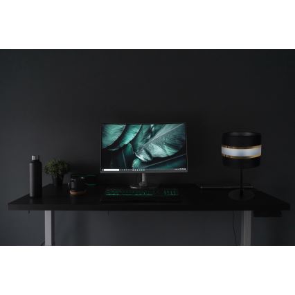 Επιτραπέζιο φωτιστικό CORAL 1xE27/60W/230V μαύρο