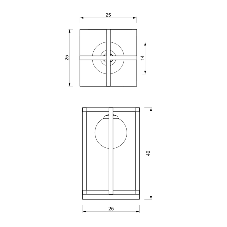 Επιτραπέζιο φωτιστικό DIEGO 1xE14/40W/230V μαύρο