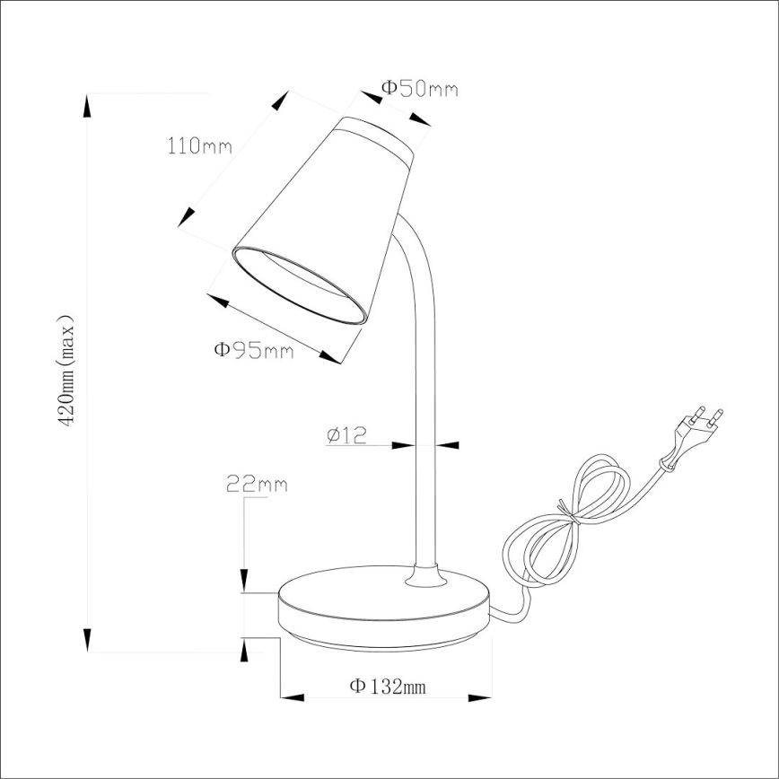Επιτραπέζιο φωτιστικό LED CHICO LED/4,5W/230V μαύρο