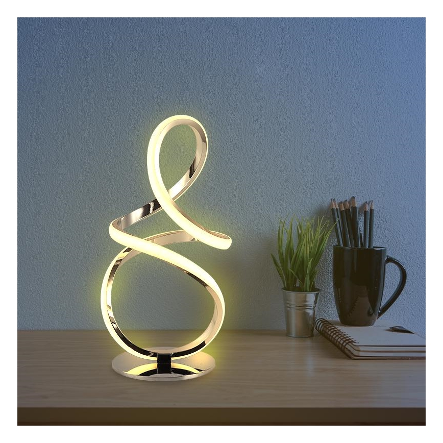 Επιτραπέζιο φωτιστικό LED ντιμαριζόμενο LED/28W/230V 3000/4000/6500K γυαλιστερό χρώμιο