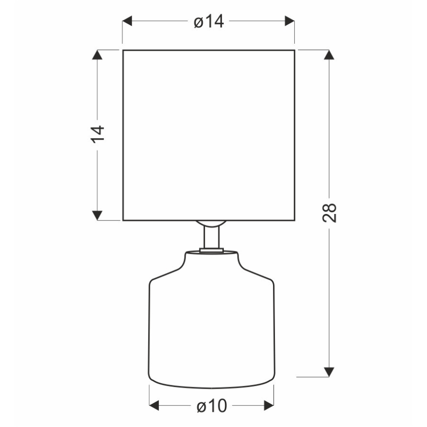 Επιτραπέζιο φωτιστικό MINOS 1xE14/40W/230V καφέ/άσπρο