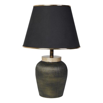 Επιτραπέζιο φωτιστικό RAMZES 1xE27/40W/230V μαύρο/χρυσό