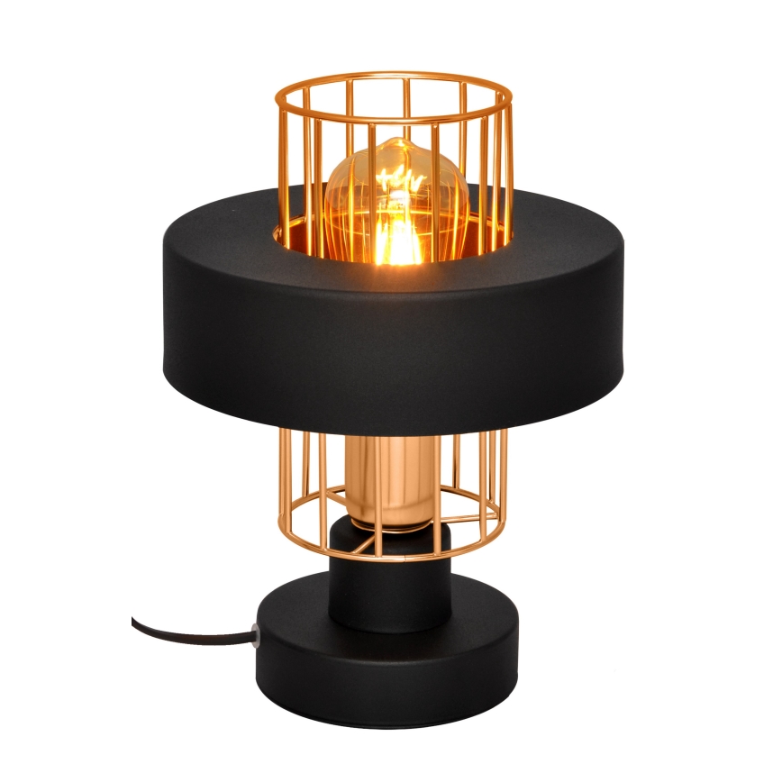 Επιτραπέζιο φωτιστικό VOLTA 1xE27/15W/230V μαύρο/χρυσαφί